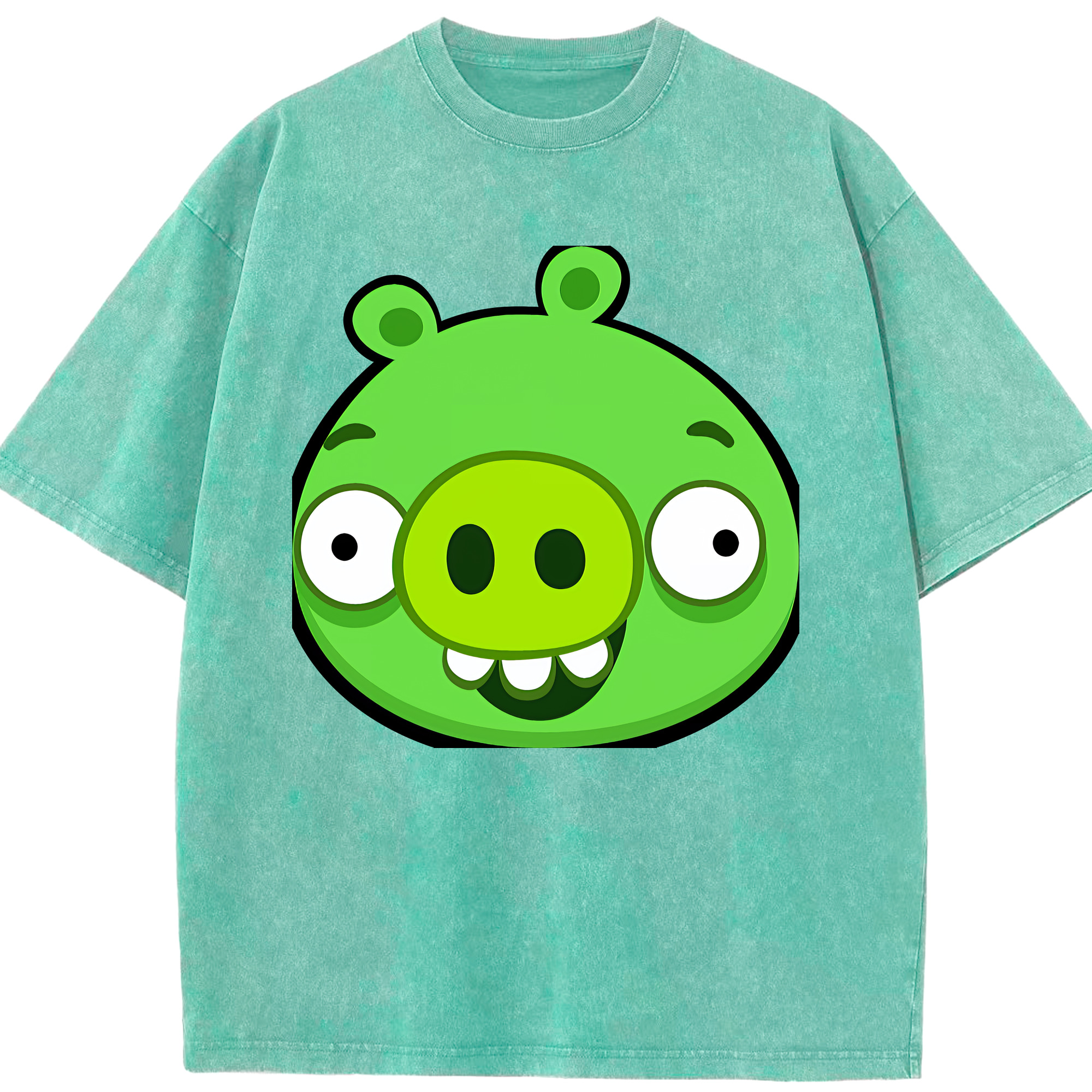 （画像用） Angry Birds アングリーバード 綿100% ヴィンテージ風 半袖Tシャツ（フロントプリント）